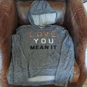 NWOT Black & White Hooded Sweatshirt